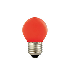 Glow LED Partylights Kogel 1W E27 rood - in & outdoor