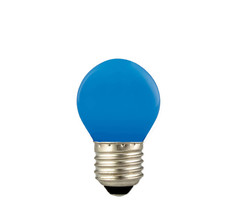 Glow LED Partylights Kogel 1W E27 blauw - in & outdoor