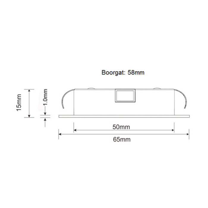 Interlight Interlight Led cabiled spot led 260LM 2700K 4W ip44 - IL-CB4K27W