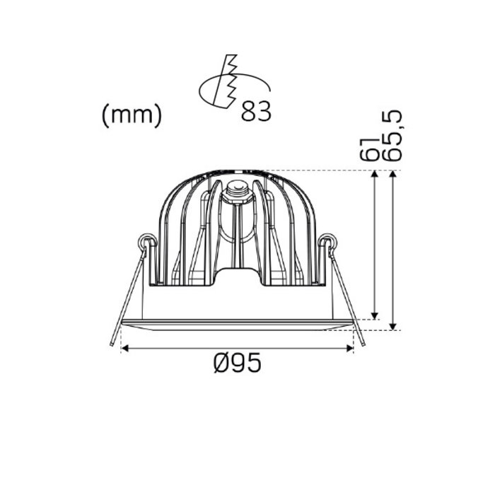 Interlight Interlight Led core spot led 930LM 2700K 13W ip20 - IL-D360XLK27W