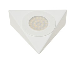 Nova LED Driehoekspot/Keukenspot Wit 230V IP44 +2M snr