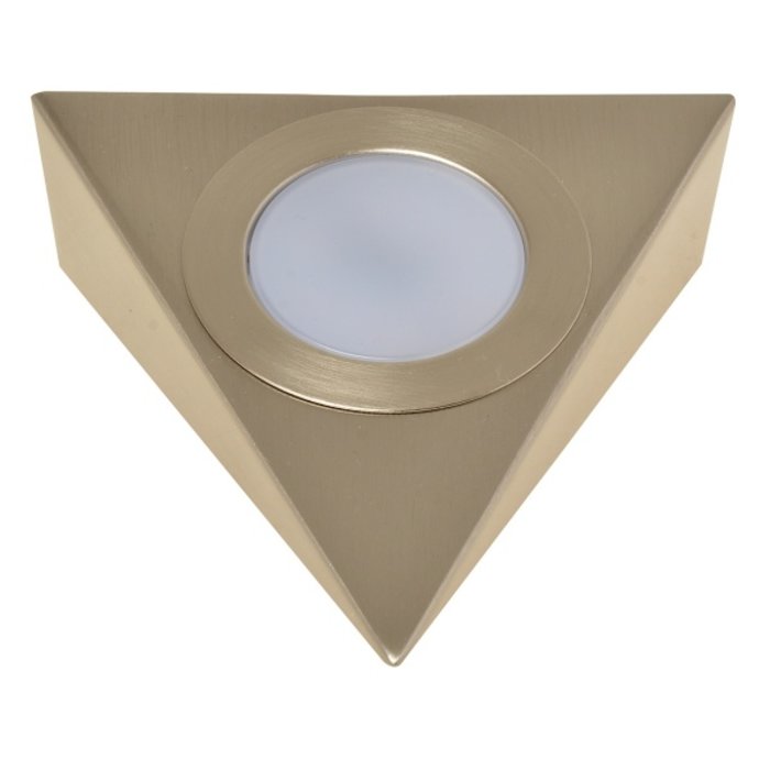 Nova LED Driehoekspot/Keukenspot ALU geborsteld 230V IP44 +2M snr