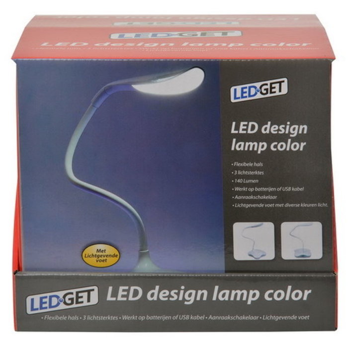LedGet Ledget LED draadloze tafellamp + voet verlichting - 49321