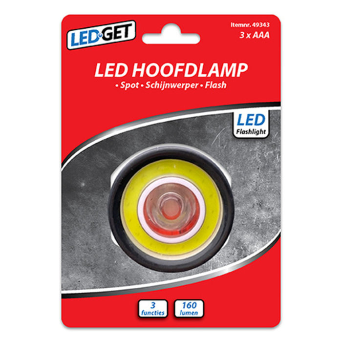 LedGet LedGet hoofdlamp 1W - 49343
