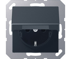 Jung Jung A range wandcontactdoos inbouw (stucwerk) ra 1V antraciet - A1520NBFKLANM