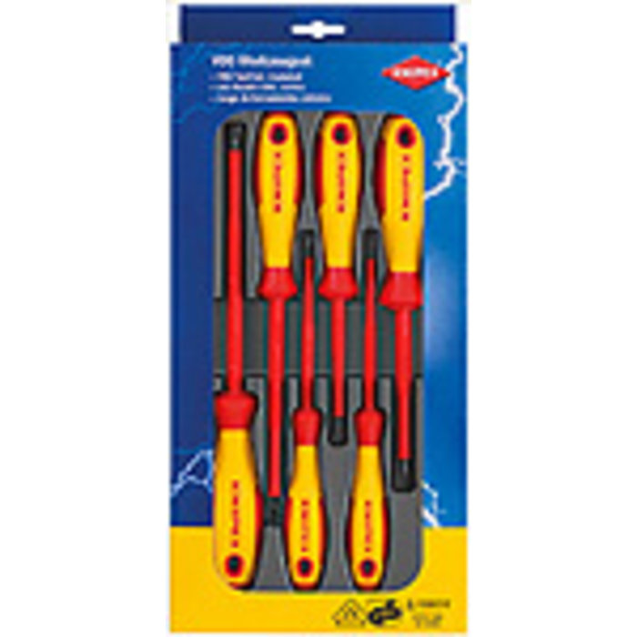 Knipex Knipex schroevendraaierset 6delig geisoleerd 1000V VDE - 00 20 12 V01