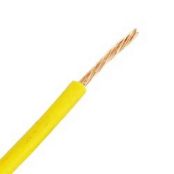 VDS montagesnoer soepel geel 1mm²  100 meter - 16365