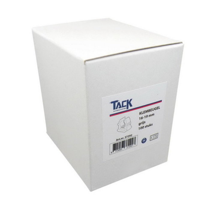 Tack Klembeugel 16-19 grijs 100st in doos