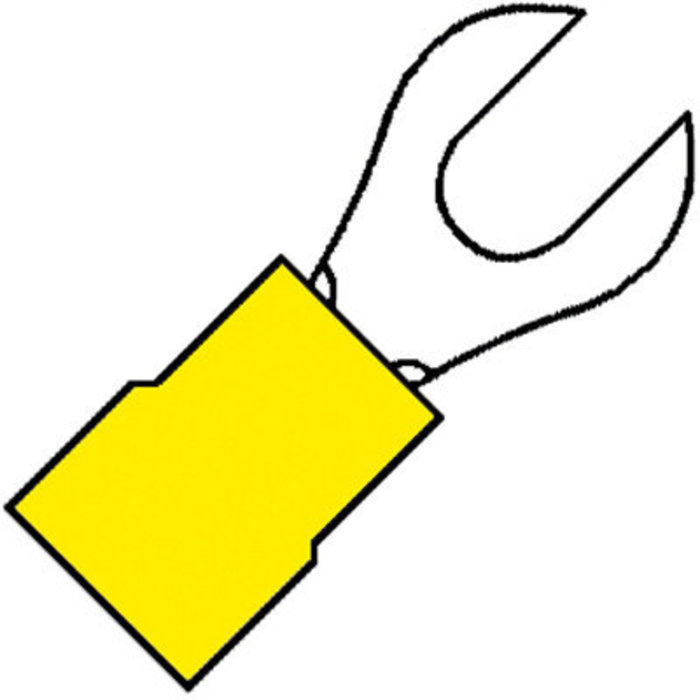 Klemko Vorkkabelschoen 6 MM2 M5 geel - 101130 100 stuks