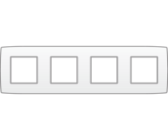 Niko Niko Original white afdekraam 4-voudig wit - 101-76400