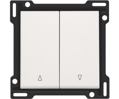 Niko Niko afdekking tweevoudige rolluikdrukknop wit - 101-65914