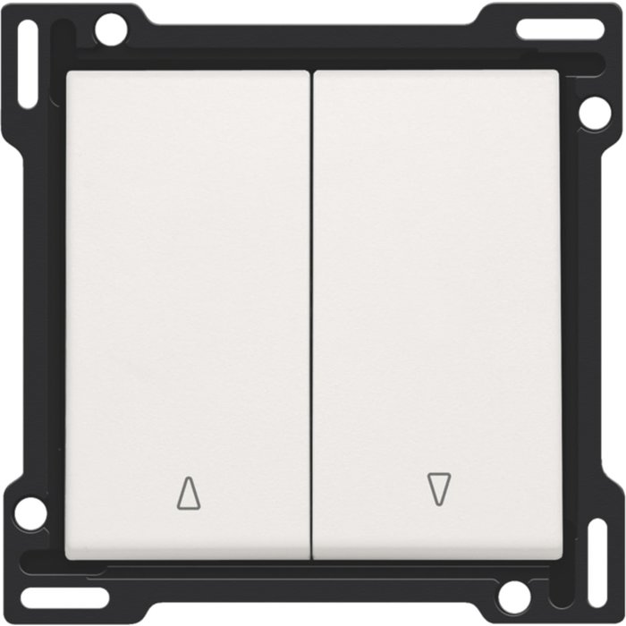 Niko Niko afdekking tweevoudige rolluikdrukknop wit - 101-65914