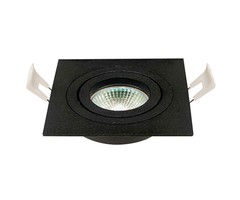 Nova LUX Inbouwspot kantelbaar - Vierkant - GU10 - Mat Zwart