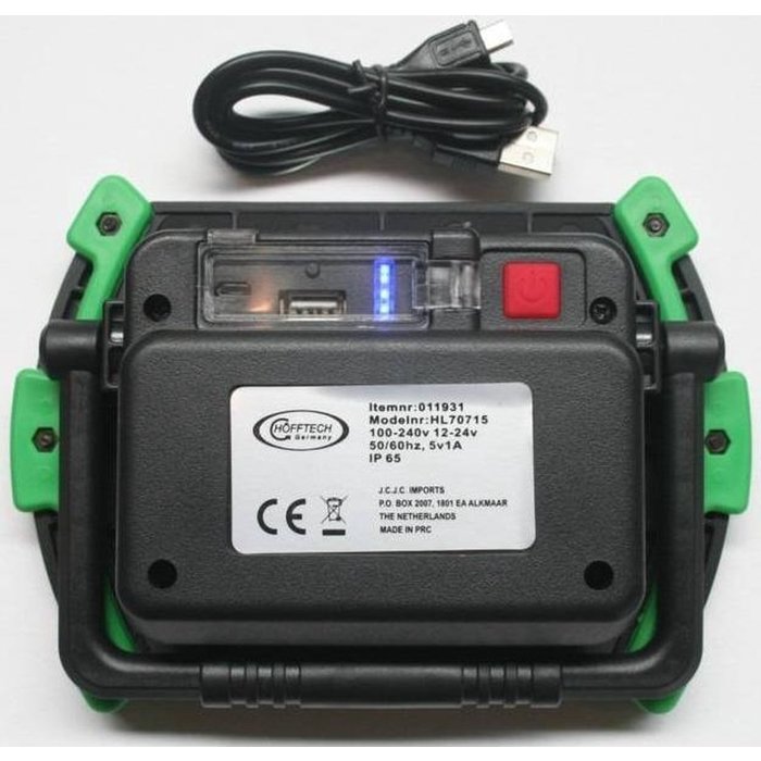 Hofftech Hofftech LED werklamp oplaadbaar 10W - 1000 lumen - 011931