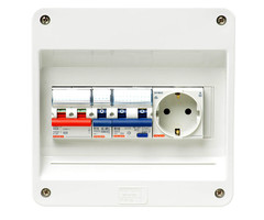 Gewiss PV verdeler 1Fase 1hfd+1x16A+1x16/30alam+wcd