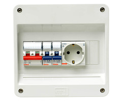 Gewiss PV verdeler 1Fase 1hfd+2x16A - C kar+wcd