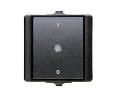 Kopp Kopp 2-polig schakelaar 10A IP44 - ProAQA zwart - 540205004
