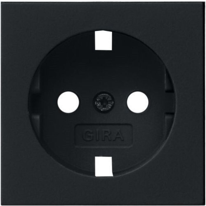 Gira Gira Centraalplaat Wandcontactdoos Mat Zwart 0920005