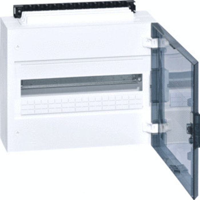 Hager Opbouwverdeler vega ip40 400x325x145mm 1x18 modulen deur transp. - VB118P