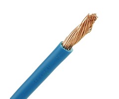 H07V2-K Montagesnoer 6mm2 Blauw  rol 2 meter