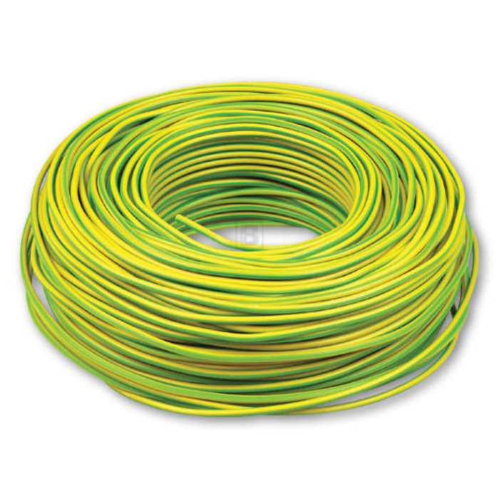 VD draad 2.5mm groen/geel 100 meter