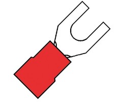 Klemko Vorkkabelschoen 0.5-1.5mm² M4 rood - 100230 100 stuks