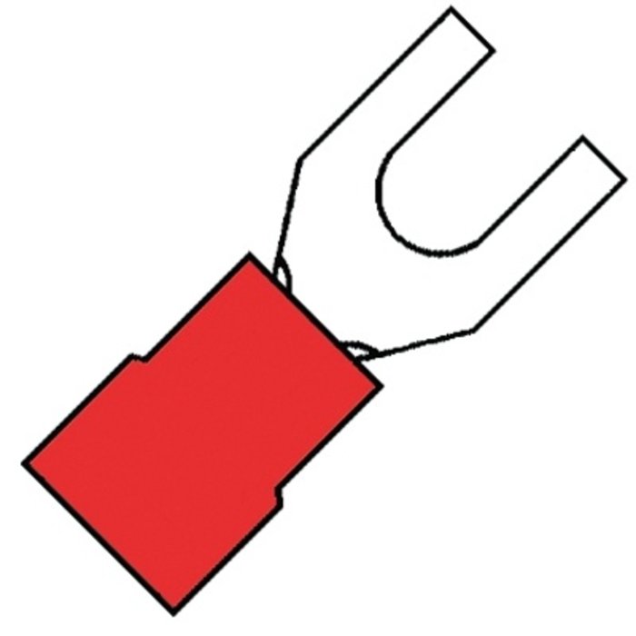 Klemko Vorkkabelschoen 0.5-1.5mm² M4 rood - 100230 100 stuks