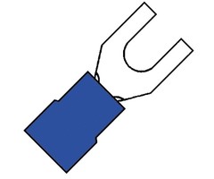 Klemko Vorkkabelschoen 1.5-2.5mm² M4 blauw extra wijd - 100640 100 stuks