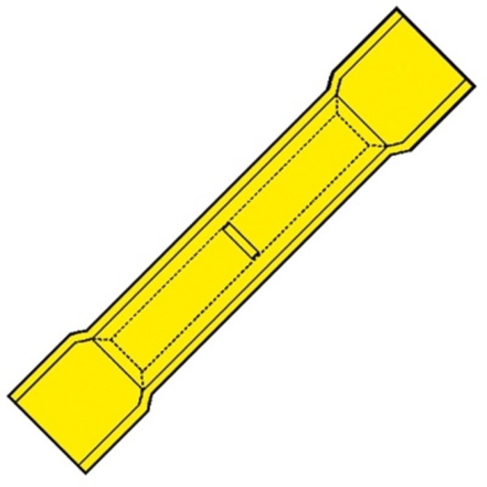 Klemko Stootverbinder 4-6mm²  geel - 101120 100 stuks