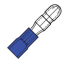 Klemko Kabelschoen rondsteker 1.5-2.5mm²  blauw - 100420 100 stuks