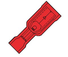 Klemko Kabelschoen rondstekerhuls 0.5-1.5mm² rood - 100090 100 stuks