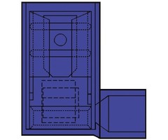 Klemko Kabelschoen vlakstekerhuls haaks 1.5-2.5mm² blauw - 101315 100 stuks