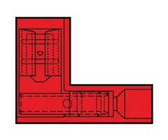 Klemko Kabelschoen vlakstekerhuls haaks 0.5-1.5mm² rood - 156146 100 stuks