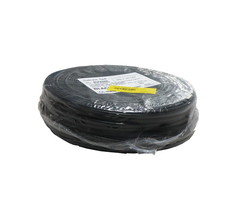 Platte snoer H03VVH2-F zwart 2 x 0,75 mm2 100 meter - 16254