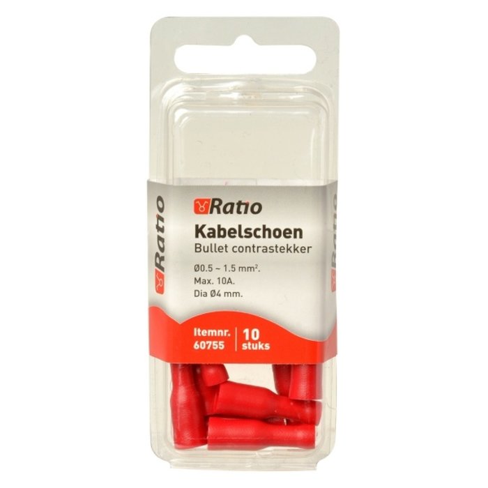 Ratio Kabelschoen bullet contra 0,5-1,5mm² - 10st in blister