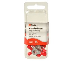 Ratio Kabelschoen oog 6mm 0,5-1,5mm² - 10st in blister