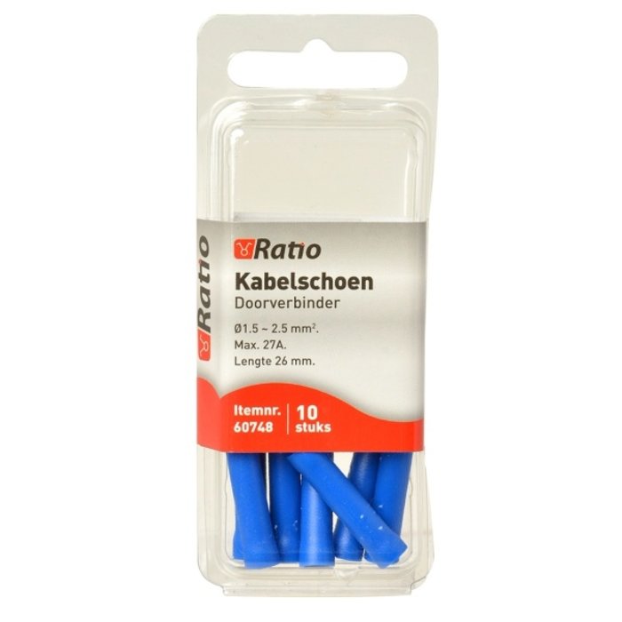 Ratio Kabelschoen stootverbinder 1,5-2,5mm² - 10st in blister