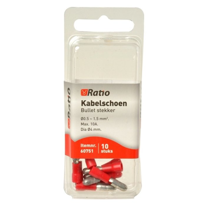 Ratio Kabelschoen bullet 0,5-1,5mm² - 10st in blister