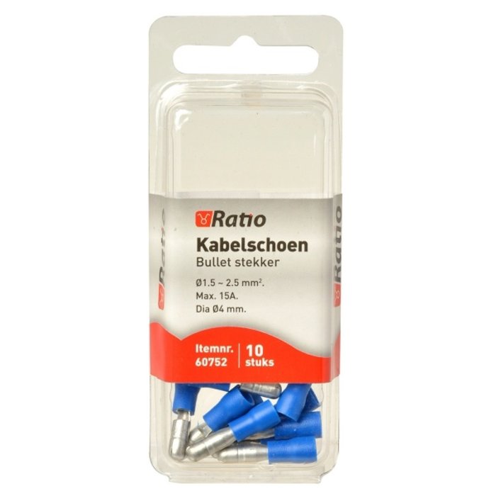 Ratio Kabelschoen bullet 1,5-2,5mm² - 10st in blister