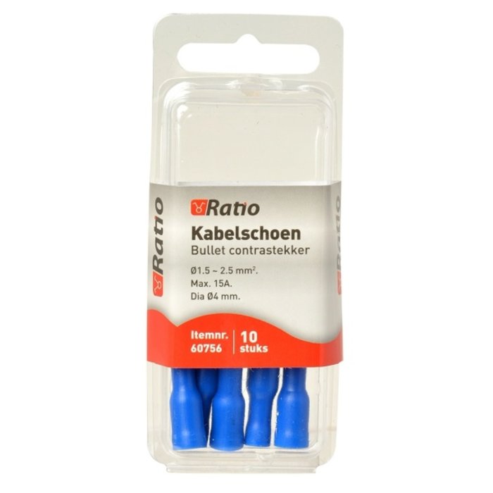 Ratio Kabelschoen bullet contra 1,5-2,5mm² - 10st in blister