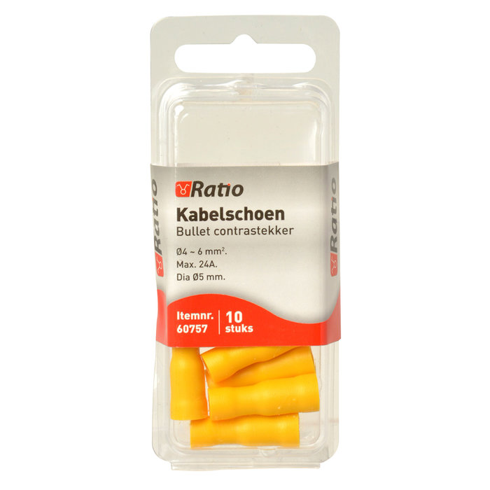 Ratio Kabelschoen bullet contra 4-6mm² - 10st in blister