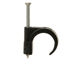 Spijkerclip zwart 16/19mm 100 stuks