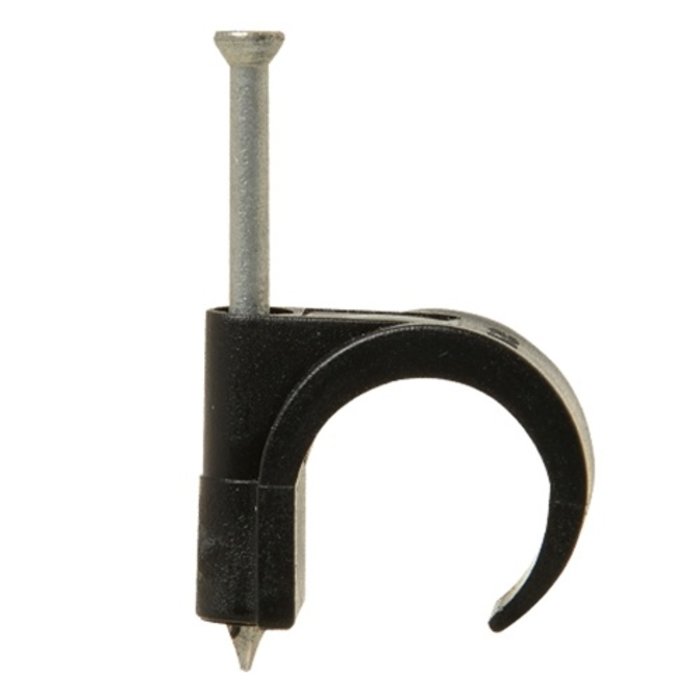 Spijkerclip zwart 16/19mm 100 stuks