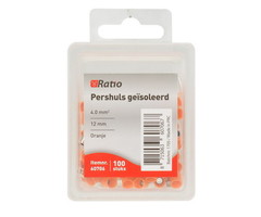 Ratio Adereindhuls geisoleerd 4mm² (oranje) 100 stuks