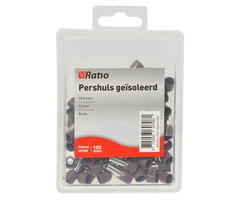 Ratio Adereindhuls geisoleerd 10mm² (bruin) 100 stuks