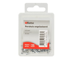 Ratio Adereindhuls ongeïsoleerd 6mm² - 100 stuks
