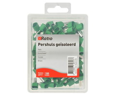 Ratio Adereindhuls geisoleerd twin 6mm² (groen) 100 stuks