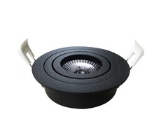 Nova LUX inbouwspot rond kantelbaar - GU10 - mat/zwart