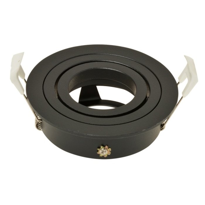 Nova LUX inbouwspot rond kantelbaar - GU10 - mat/zwart