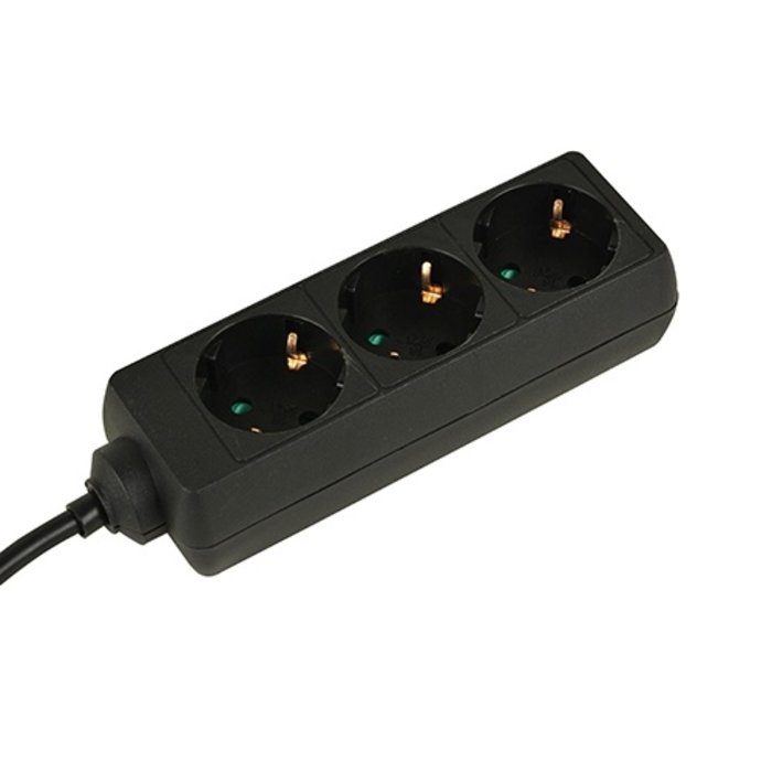 VB Extend Tafelcontactdoos 3 voudig zwart 1.5 meter RA 2500W